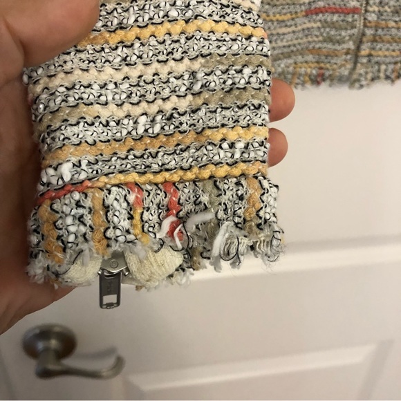 Nic+Zoe Jacket Dandelion Tweed Fringe Zip up Jacket Sz small - Picture 8 of 15